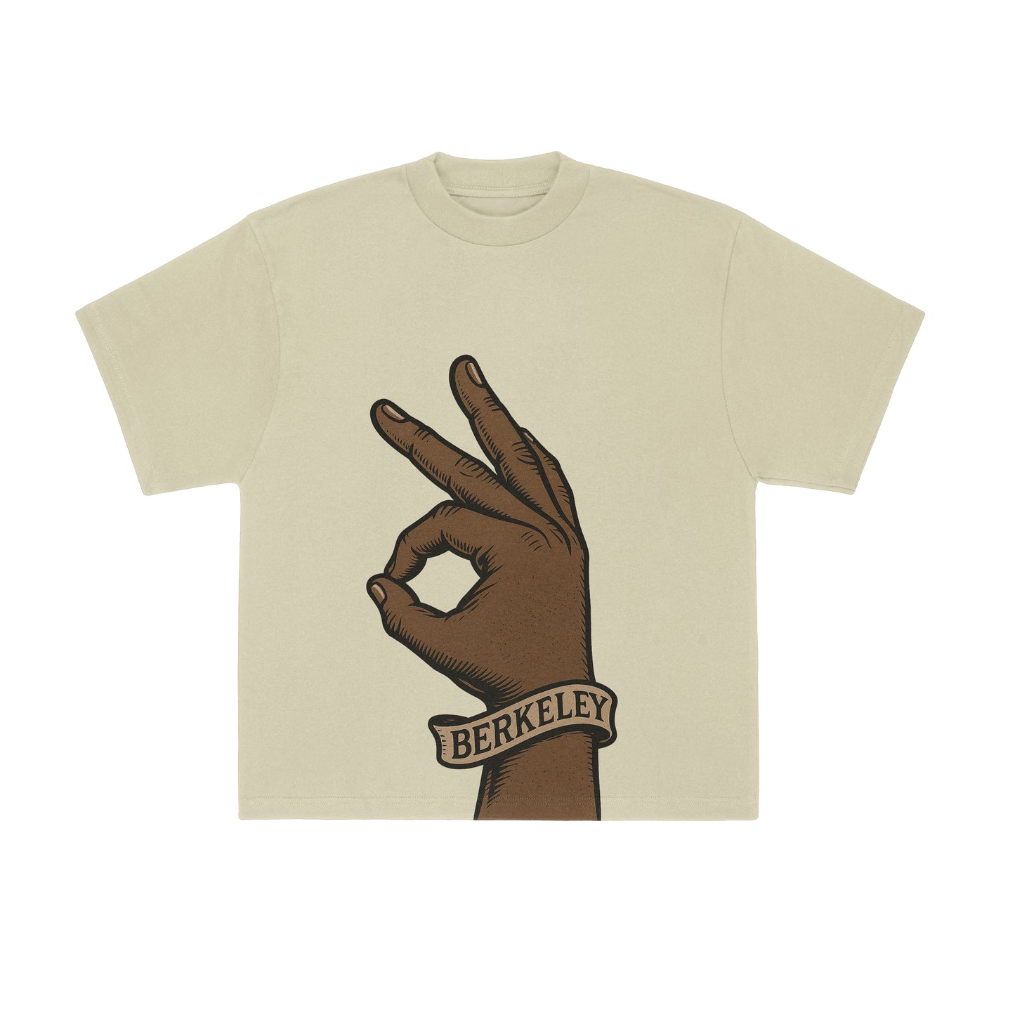 B's Up Box Tee Tan