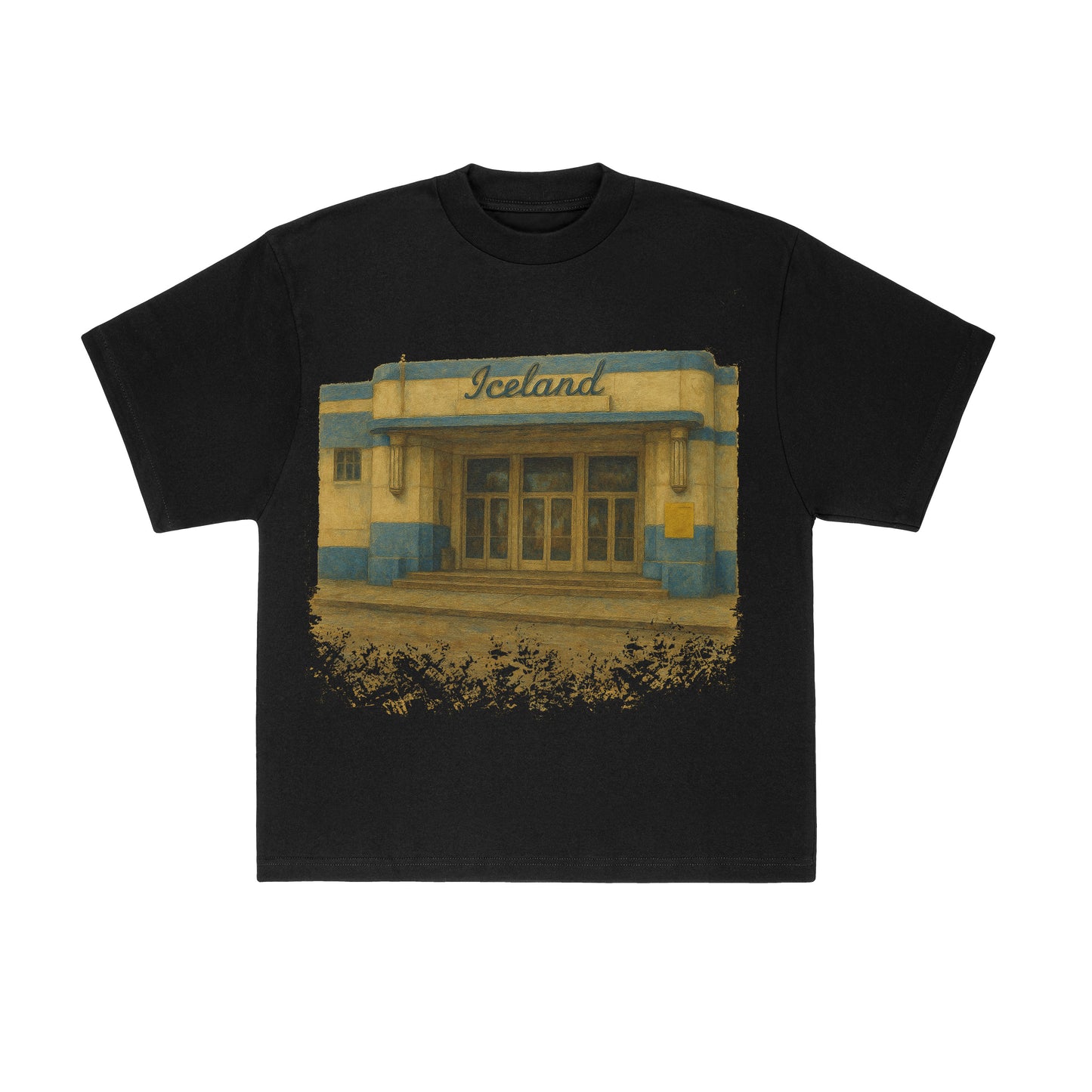 Iceland Box Tee Black